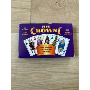 Vintage Five Crowns Five Suited Rummy Style Family Card Game Ages 8-Adult